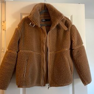 NWOT Zara teddy jacket size medium